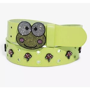 NWT HOT TOPIC Sanrio Keroppi Bling Belt Green Mushroom Small